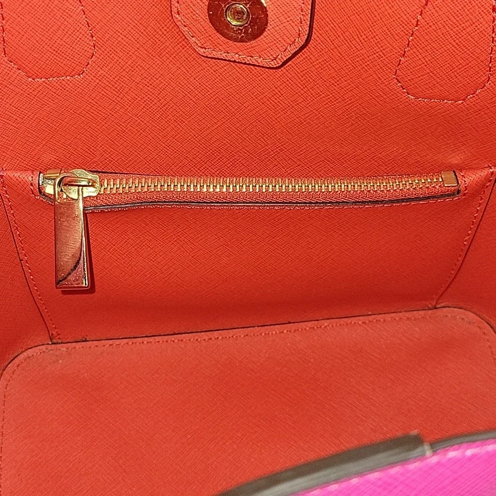 Michael Kors Fuschia Greenwich Grab Bag Tote Shoulder Bag Purse